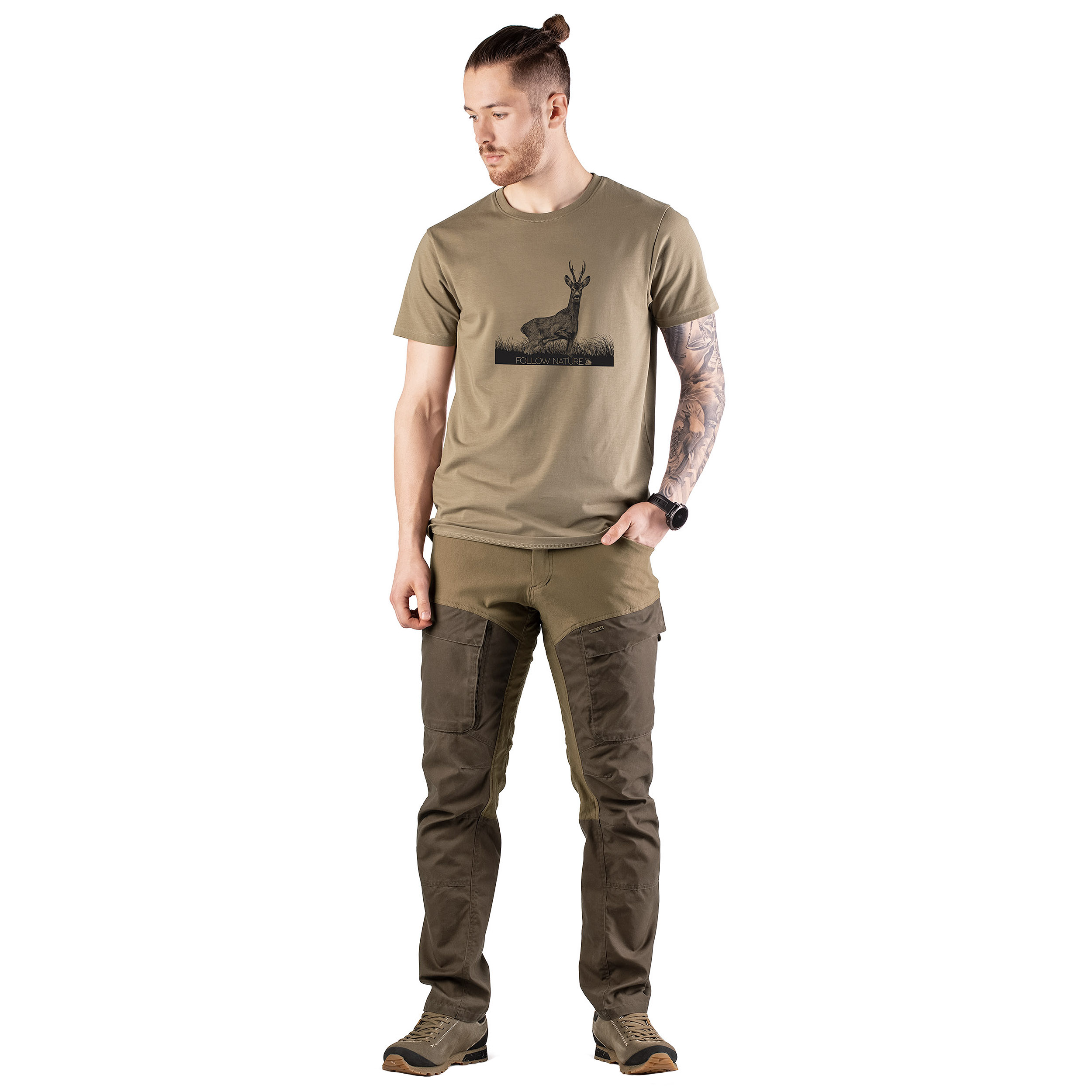 Koszulka męska Tagart FNT Roedeer beżowa