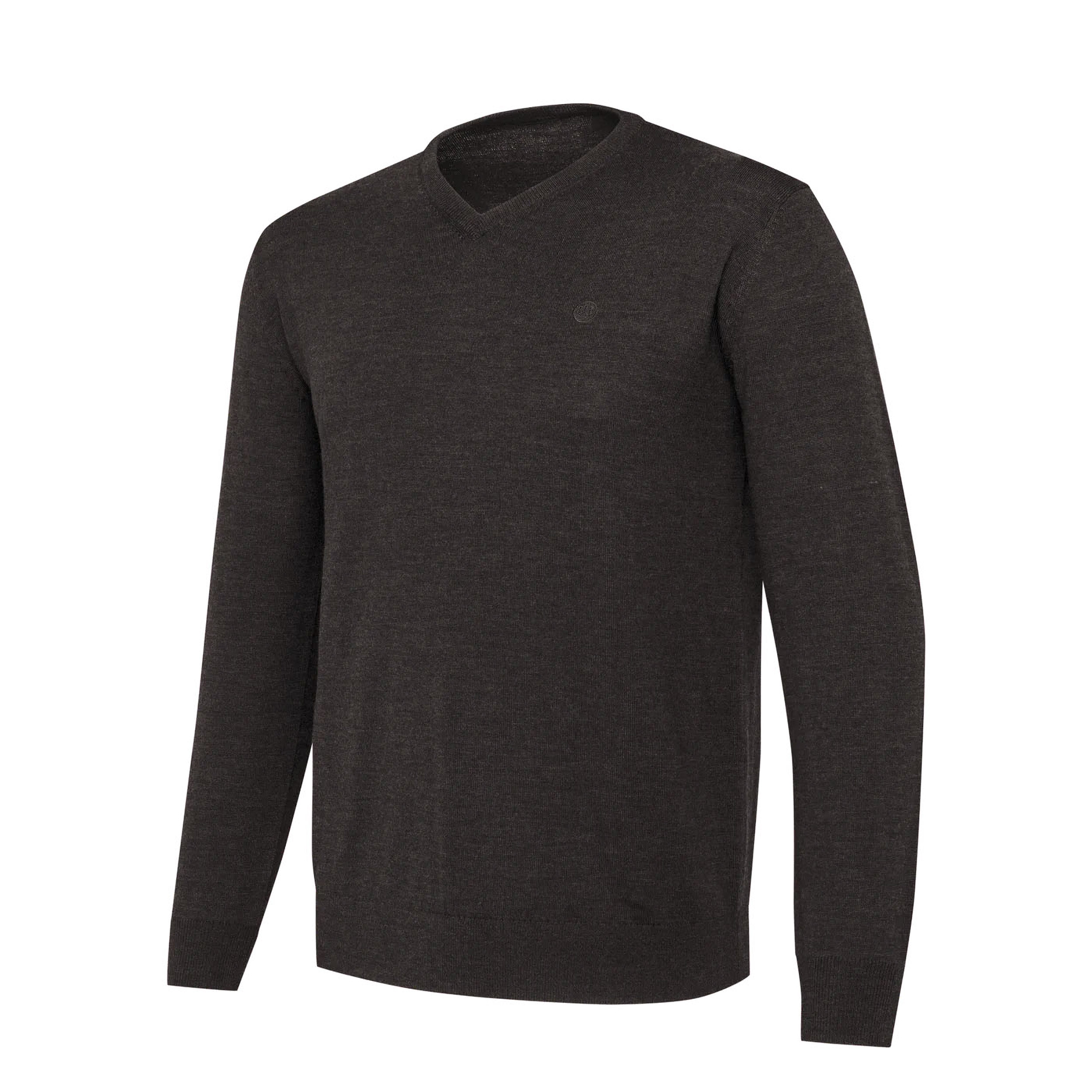 Sweter męski Beretta Merino V Neck brązowy
