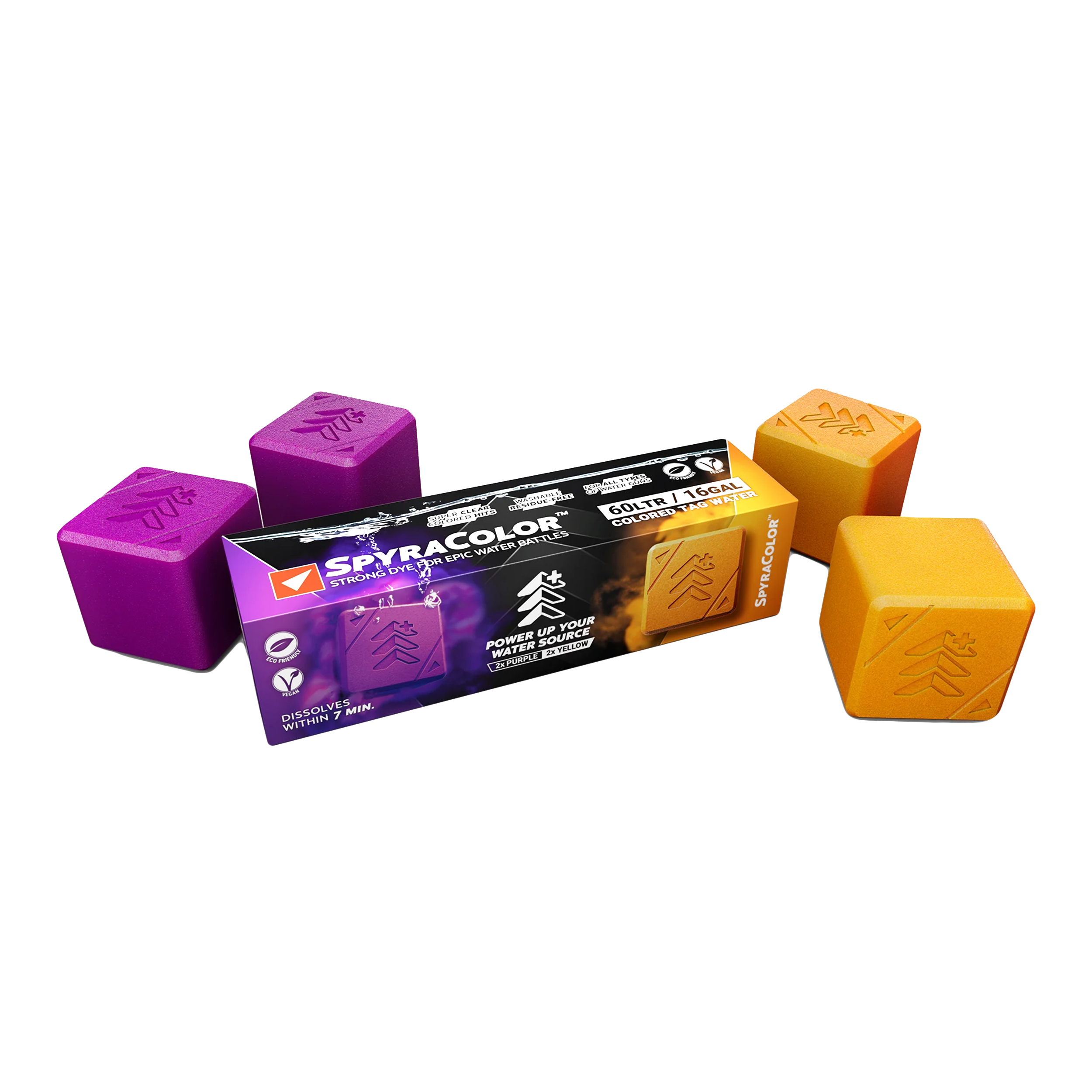 Kapsułki barwiące do wody SpyraColor fioletowa i żółta