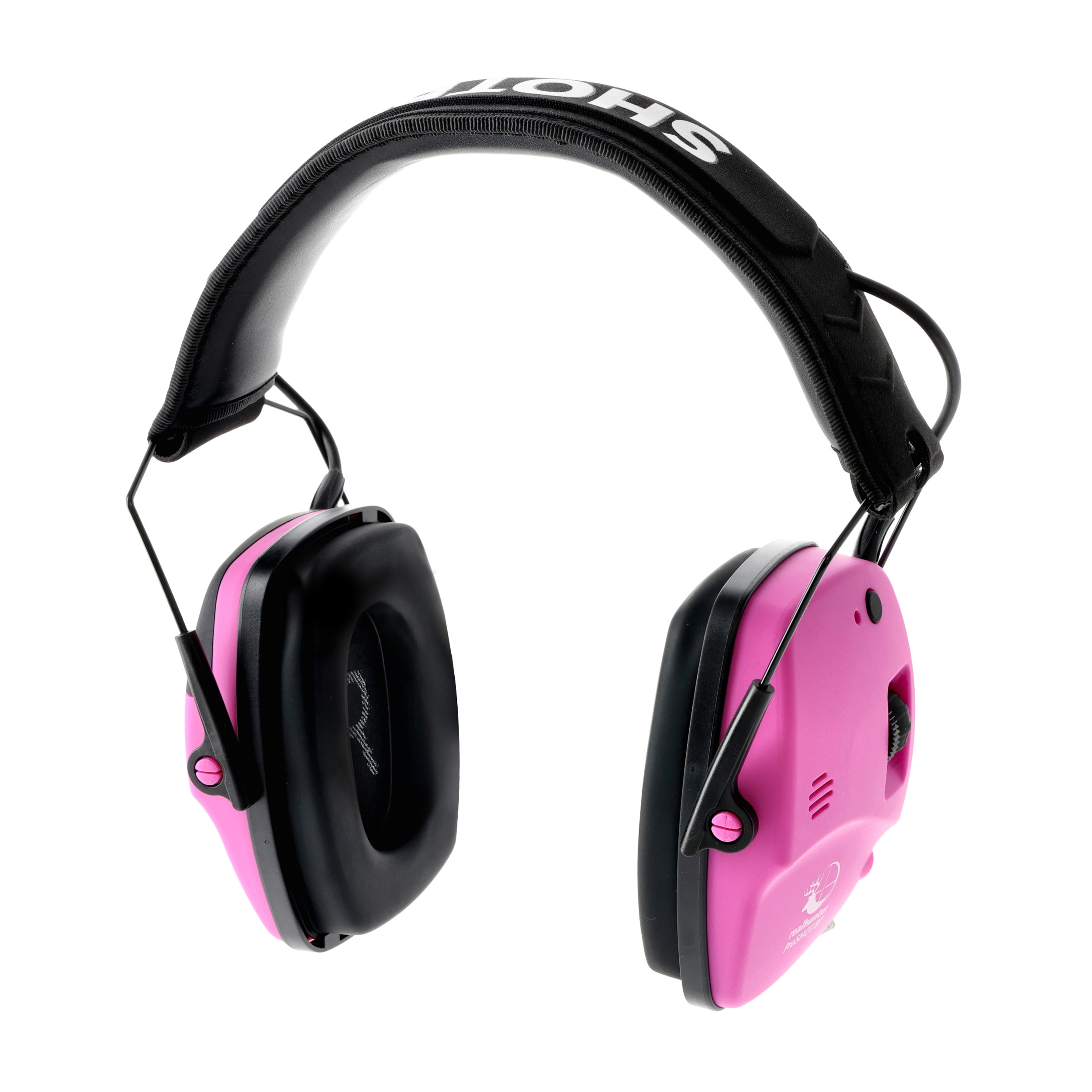 Ochronniki słuchu aktywne RealHunter Active ProSHOT BT różowe