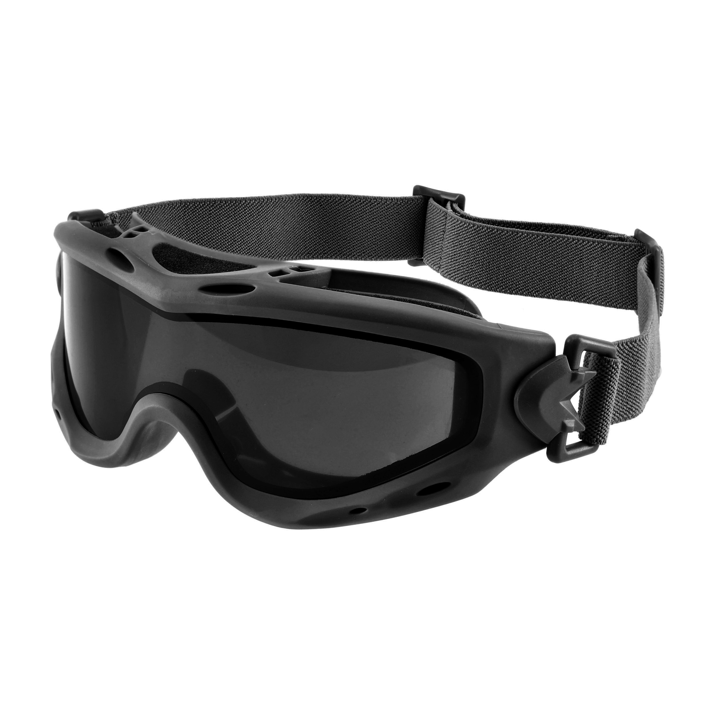 Gogle taktyczne Wiley X Spear SP293DLB smoke / clear / rust, czarne oprawki