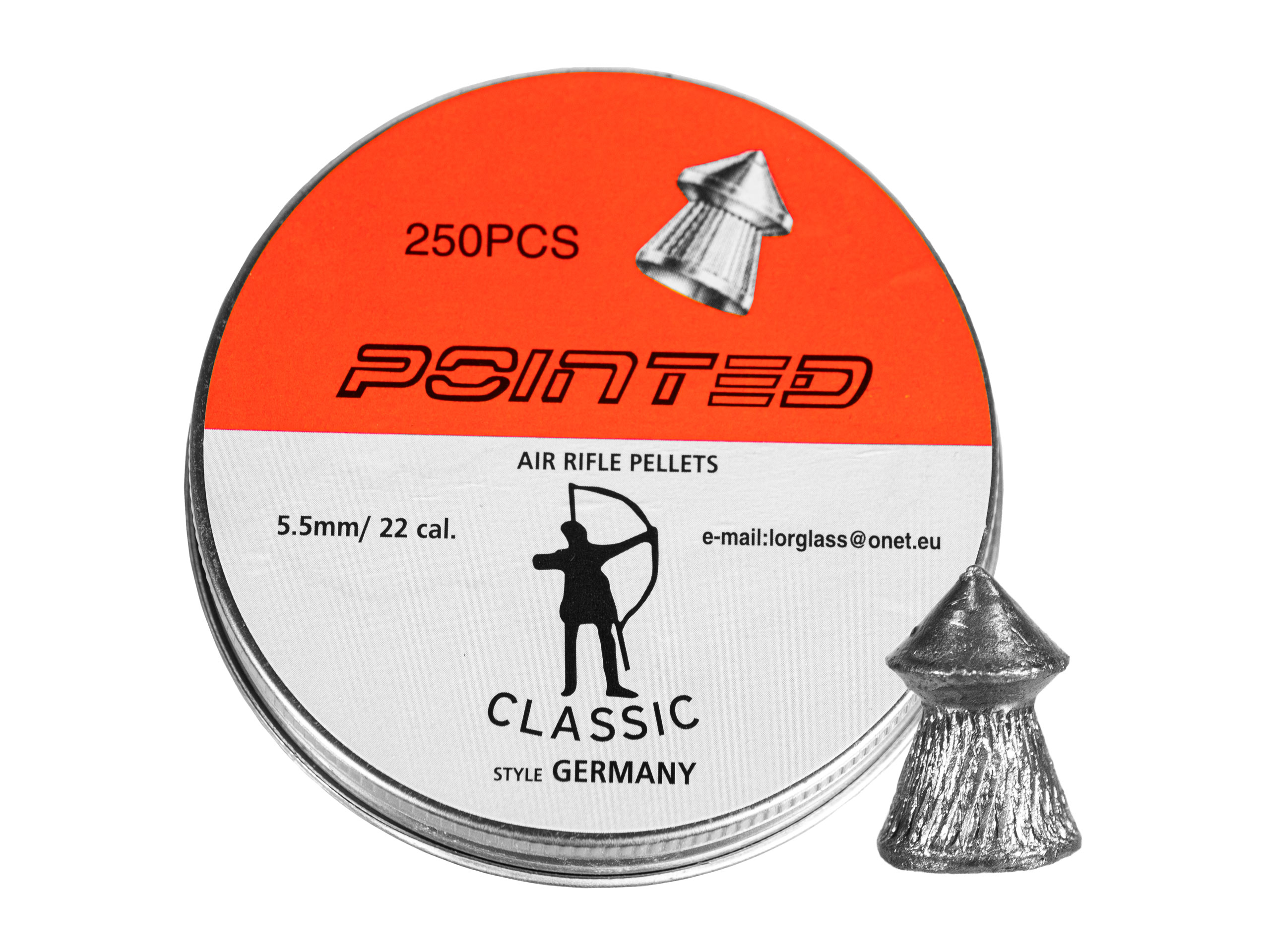 Śrut diabolo Classic Pointed Boxer 5,5 mm 250 szt. molet