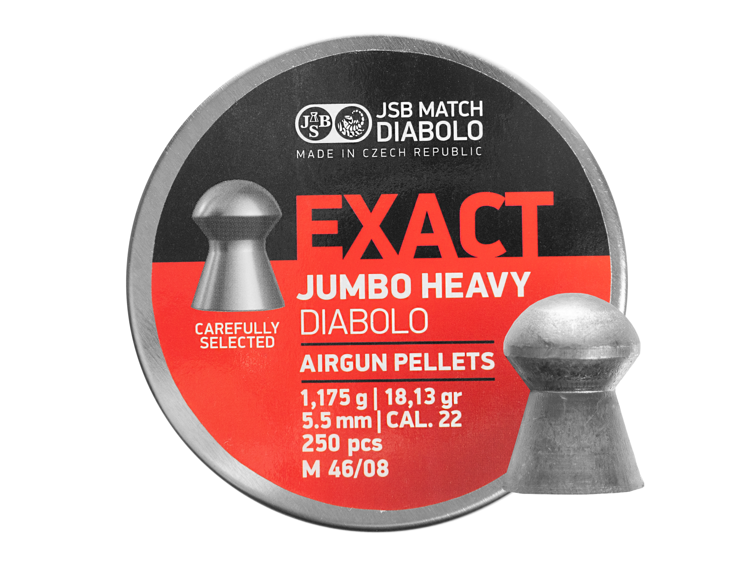 Śrut diabolo JSB Exact Jumbo Heavy 5,53 mm 250 szt.
