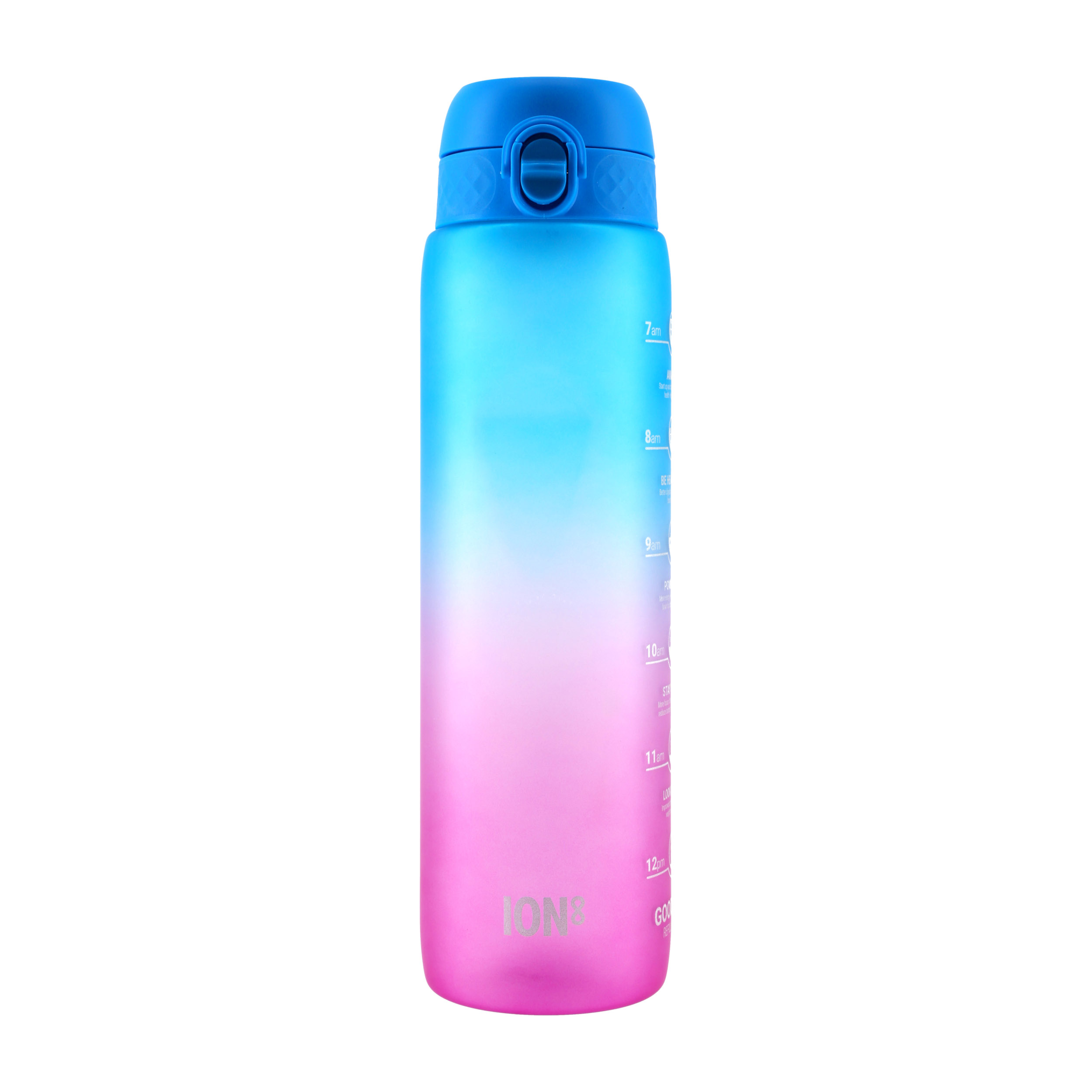 Bidon sportowy ION8 1000 ml Motivator niebiesko-różowy