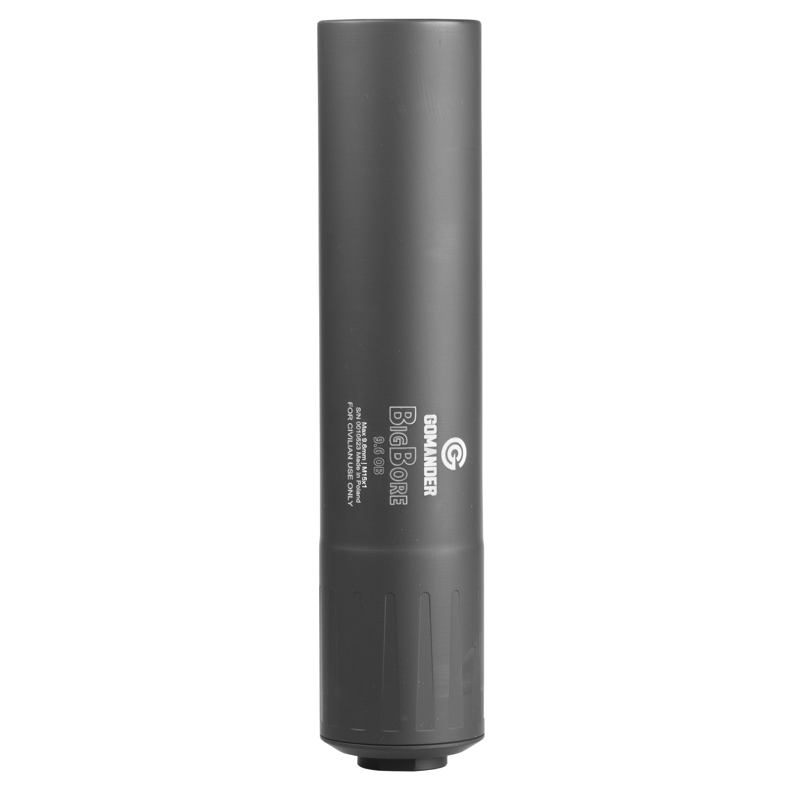 Tłumik do broni myśliwskiej Big Bore 9,6 OB aluminiowy czarny