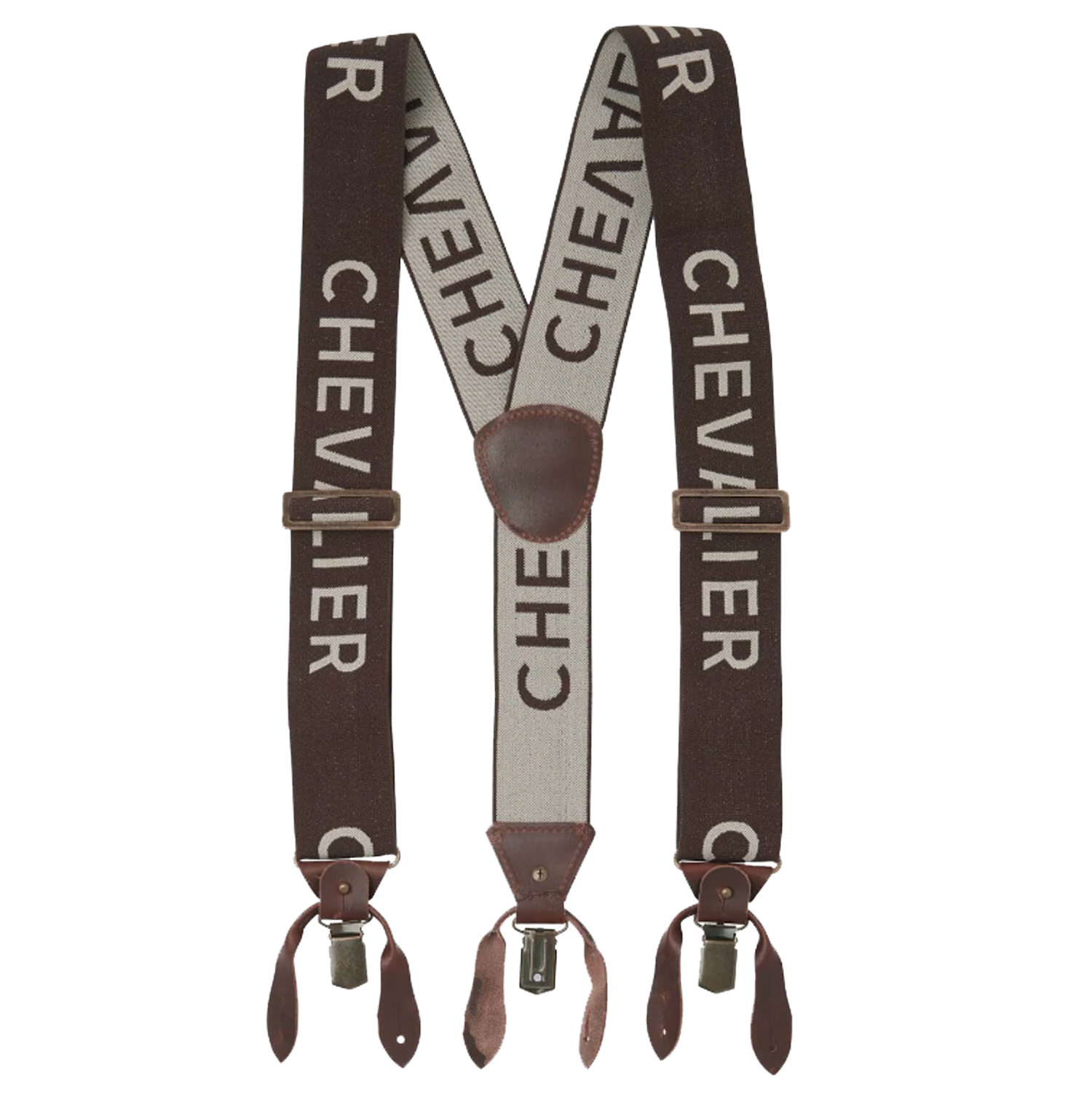 Szelki Chevalier Logo Brown
