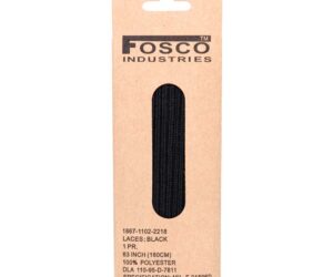 Sznurówki Fosco 160 cm poliester czarne