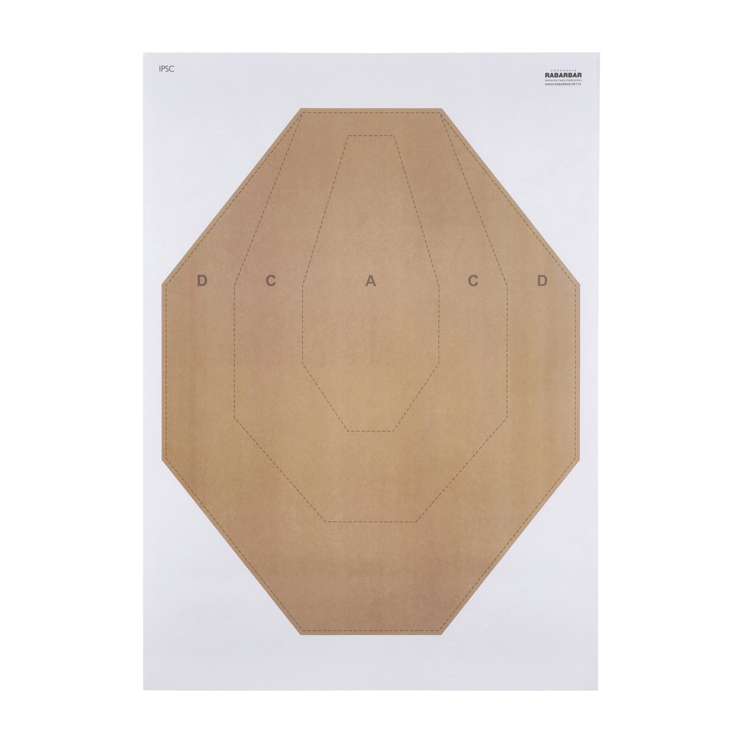 Tarcza strzelecka IPSC - pakiet 50 szt.