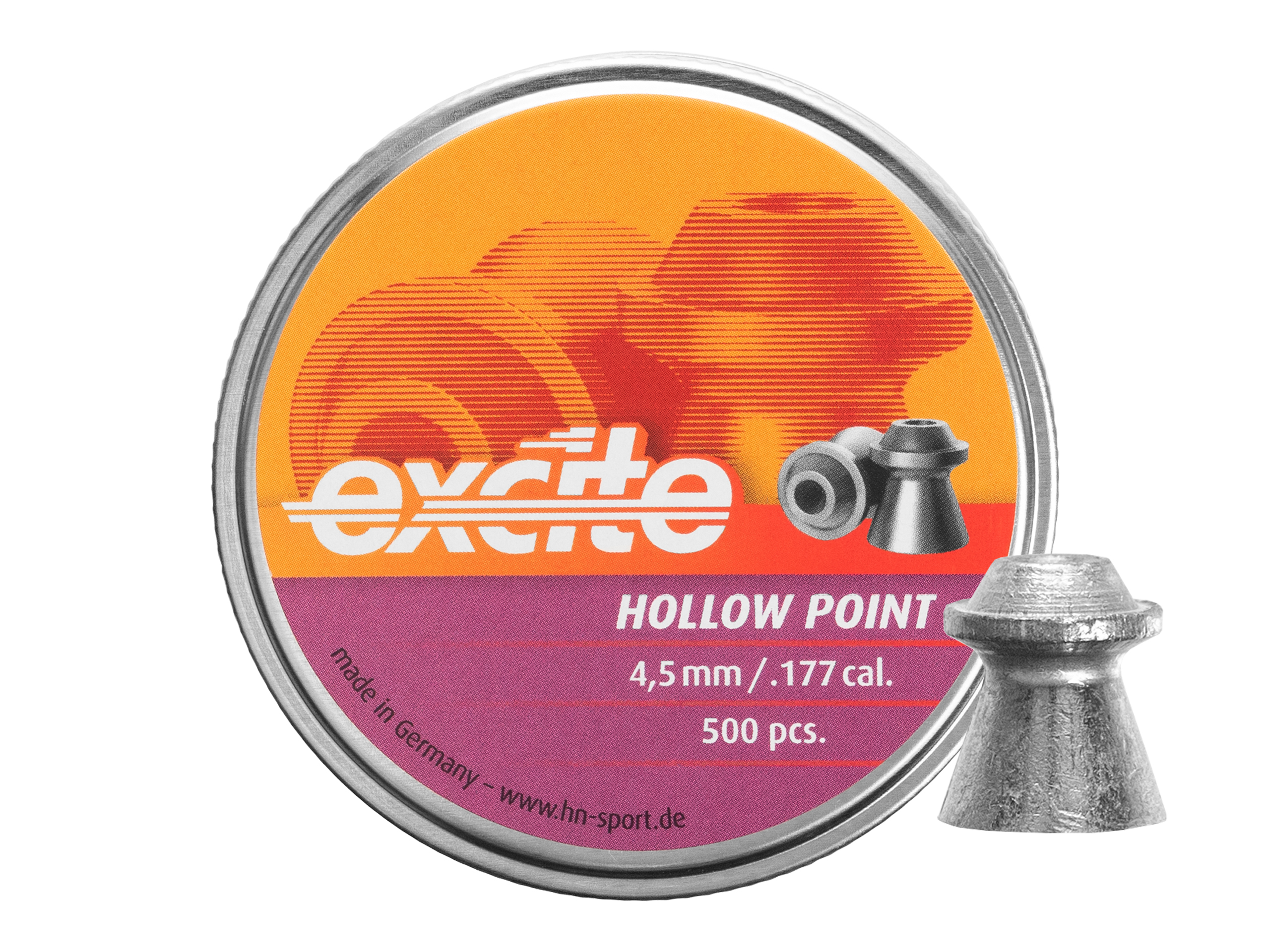 Śrut diabolo H&N Excite Hollow Point 4,5 mm 500 szt.