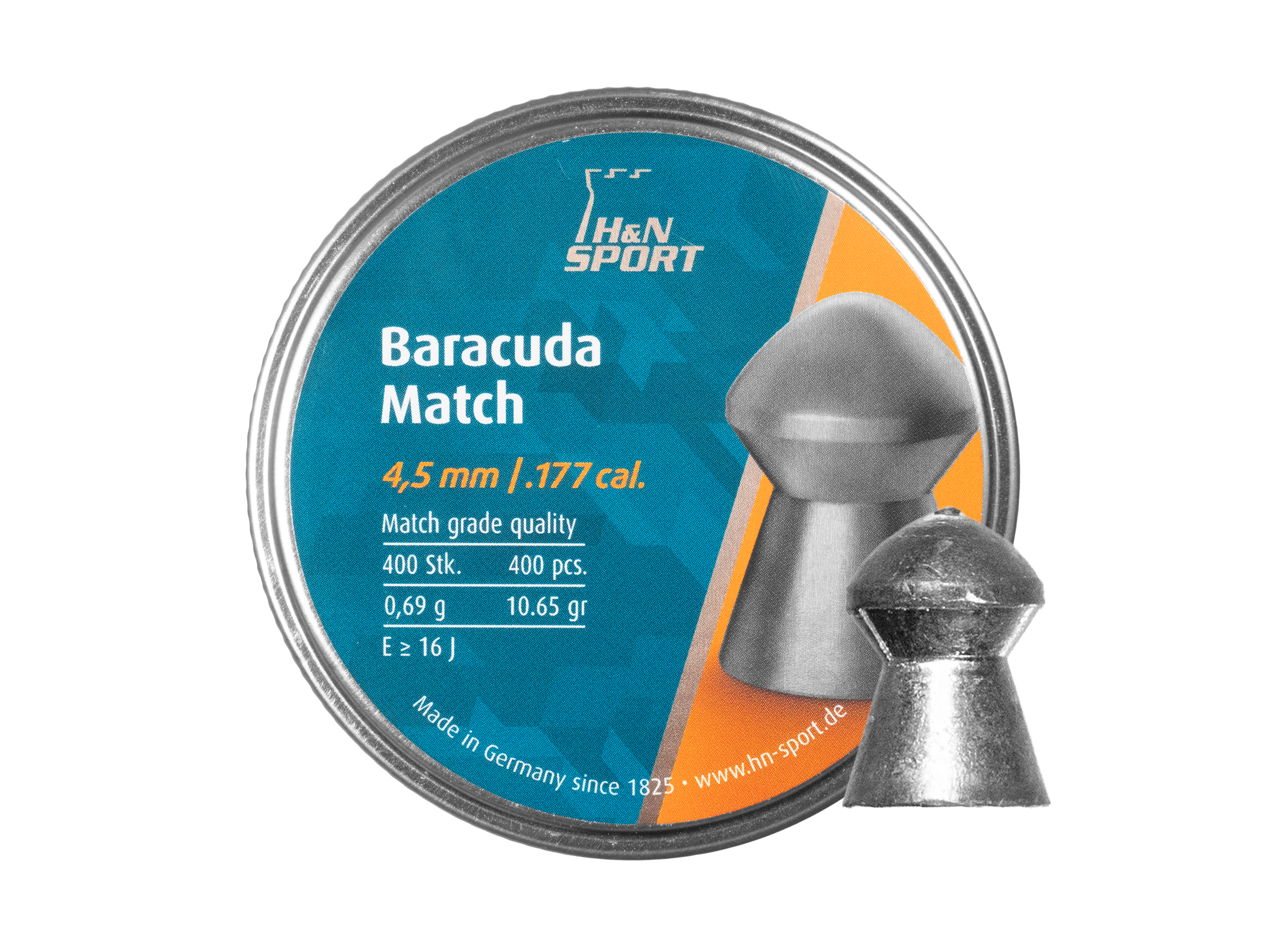 Śrut diabolo H&N Baracuda Match 4,52 mm 400 szt.