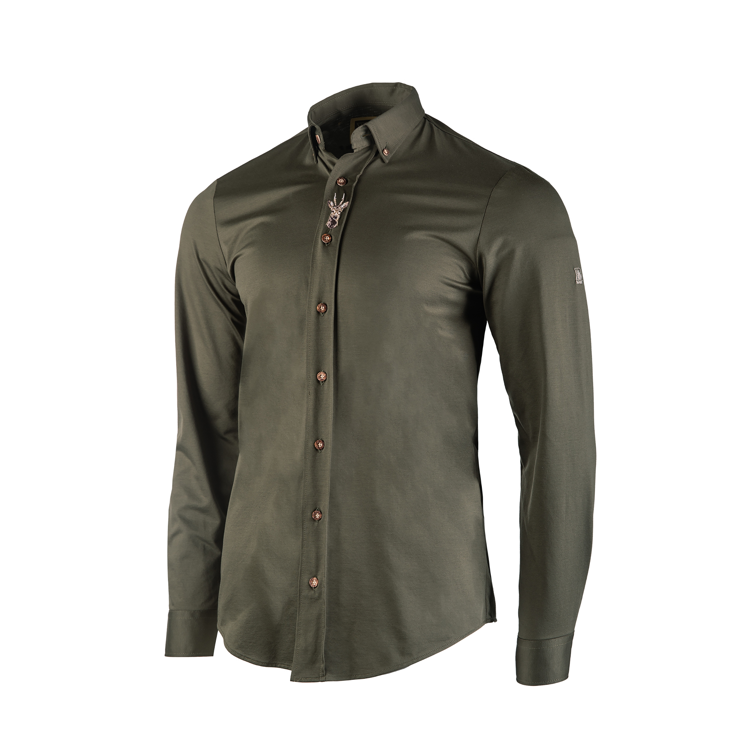 Koszula męska Tagart Koziołek ciemnozielona