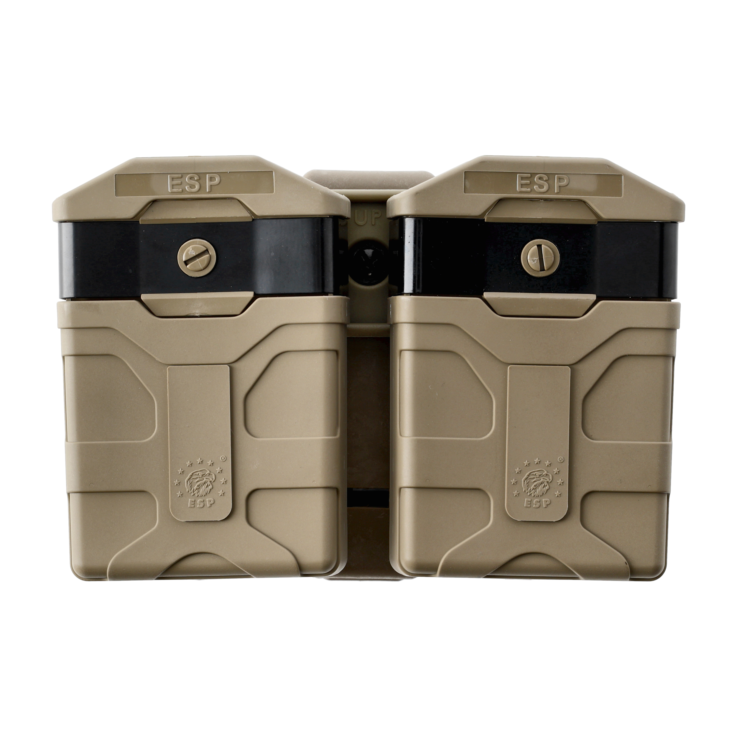Podwójna ładownica ESP MH-MH-14-AR15 na magazynki AR-15 z klipsem UBC-02 Khaki