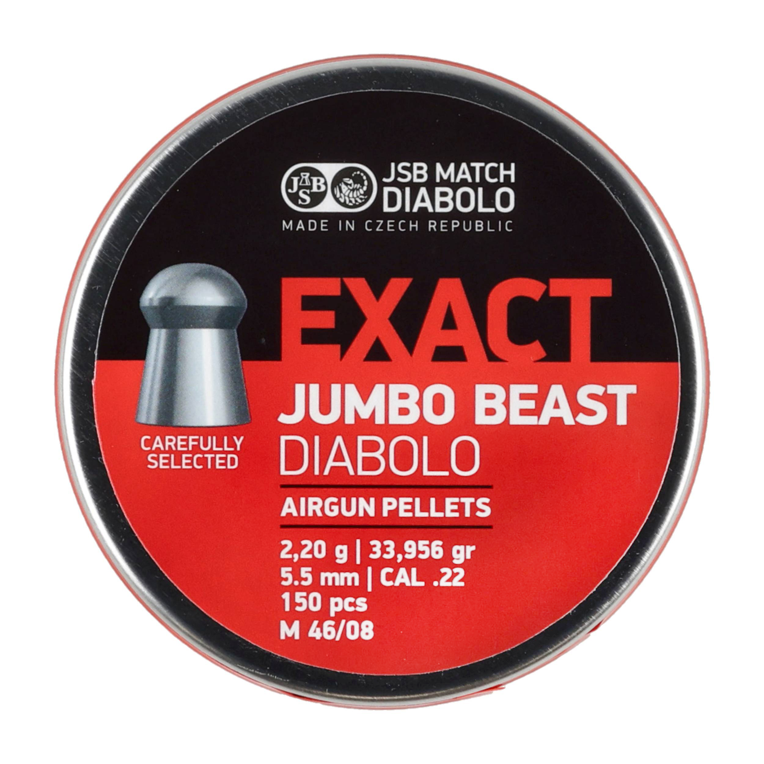 Śrut diabolo JSB Exact Jumbo Beast 5,52 mm 150 szt.