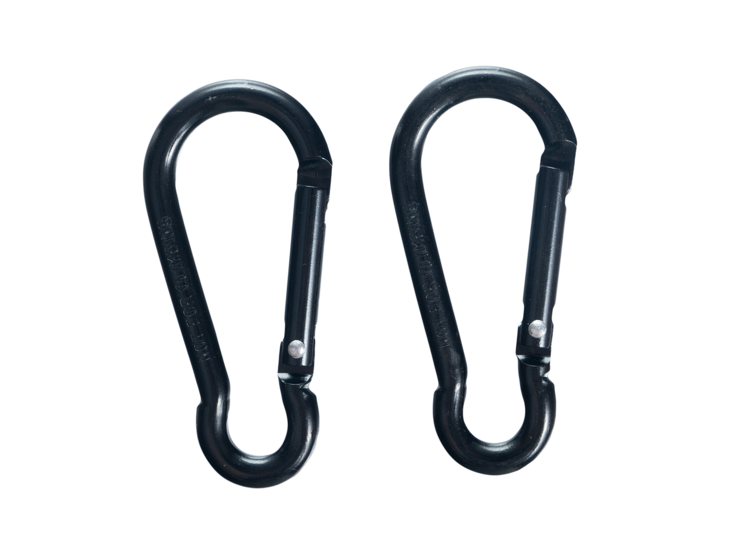 Karabińczyk BCB czarny 6 mm 2 szt.