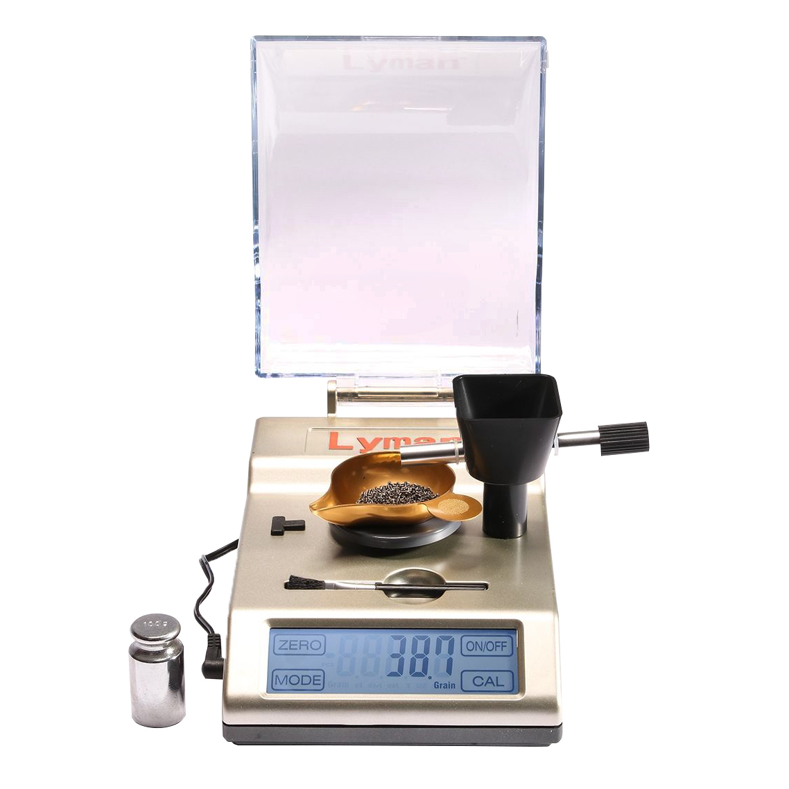 Waga cyfrowa Lyman Accu-Touch 2000 do odmierzania prochu z dozownikiem ręcznym