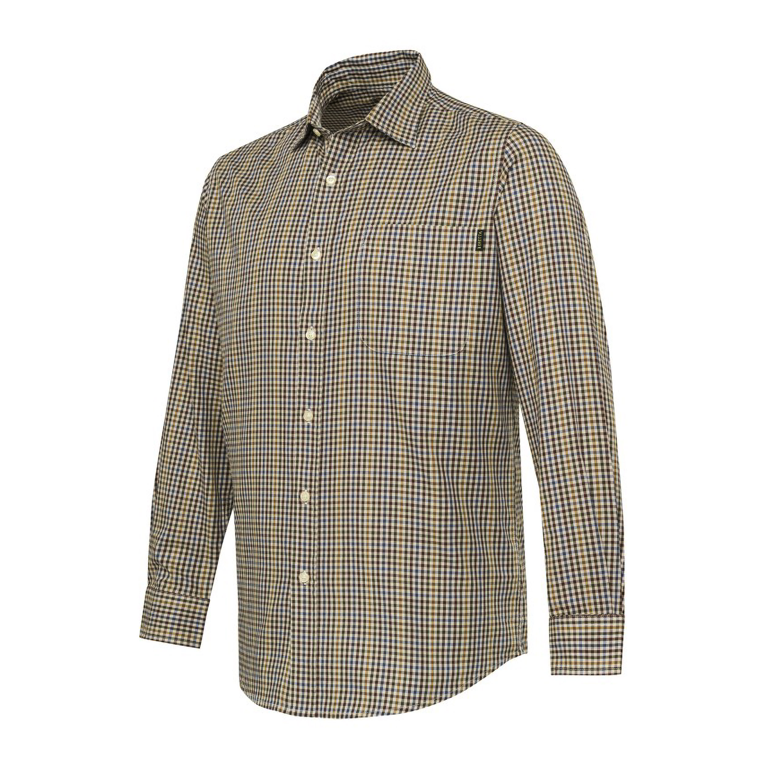 Koszula męska Beretta Bryggen Apricot&Bordeaux Check