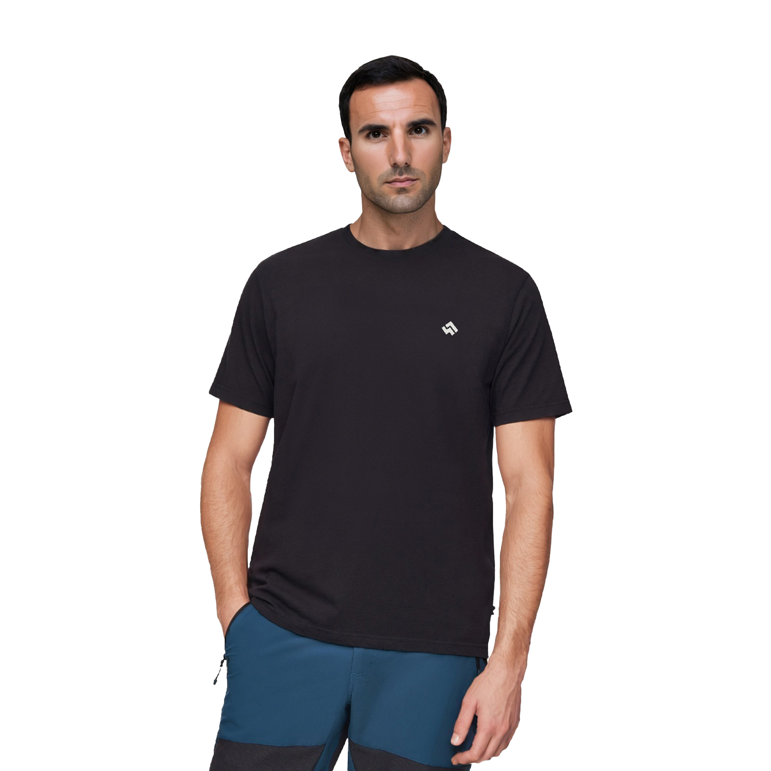 Koszulka polo męska Alpinus Sherali, ciemnoszara/czarna