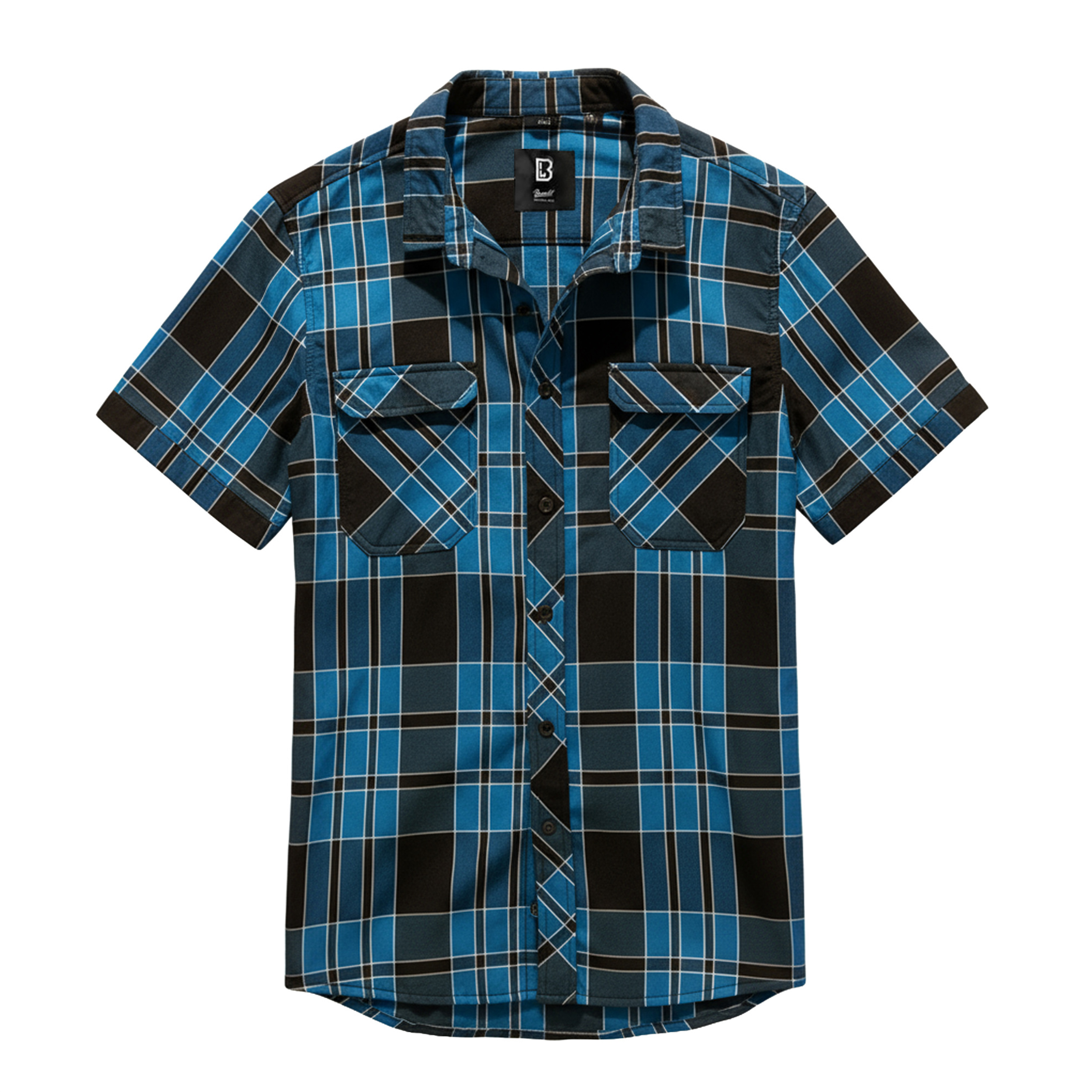 Koszula męska Brandit Roadstar krótki rękaw indygo