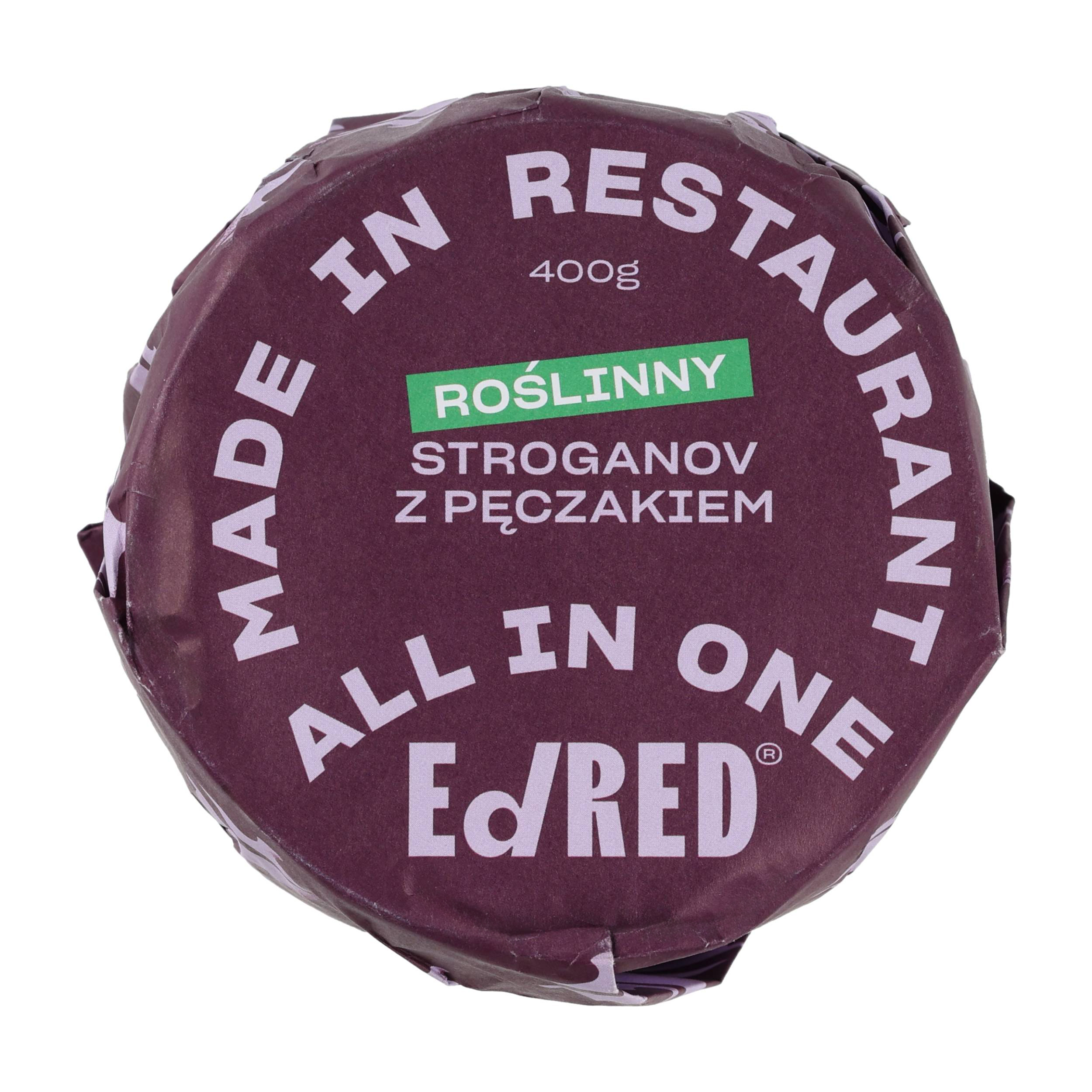 Konserwa Ed Red All in One Roślinny Stroganov z kaszą pęczak 400 g