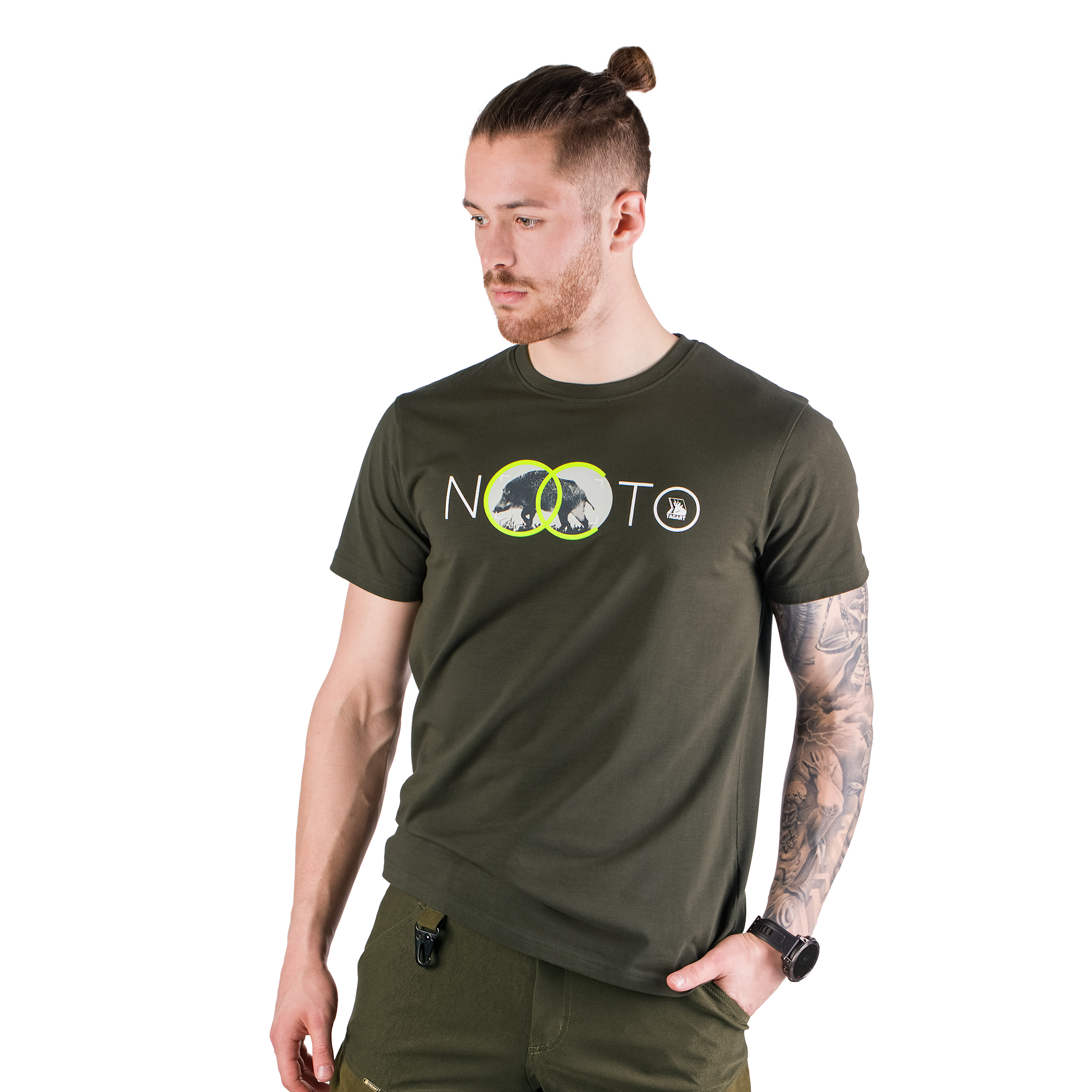 Koszulka męska Tagart FNT Nocto zielona