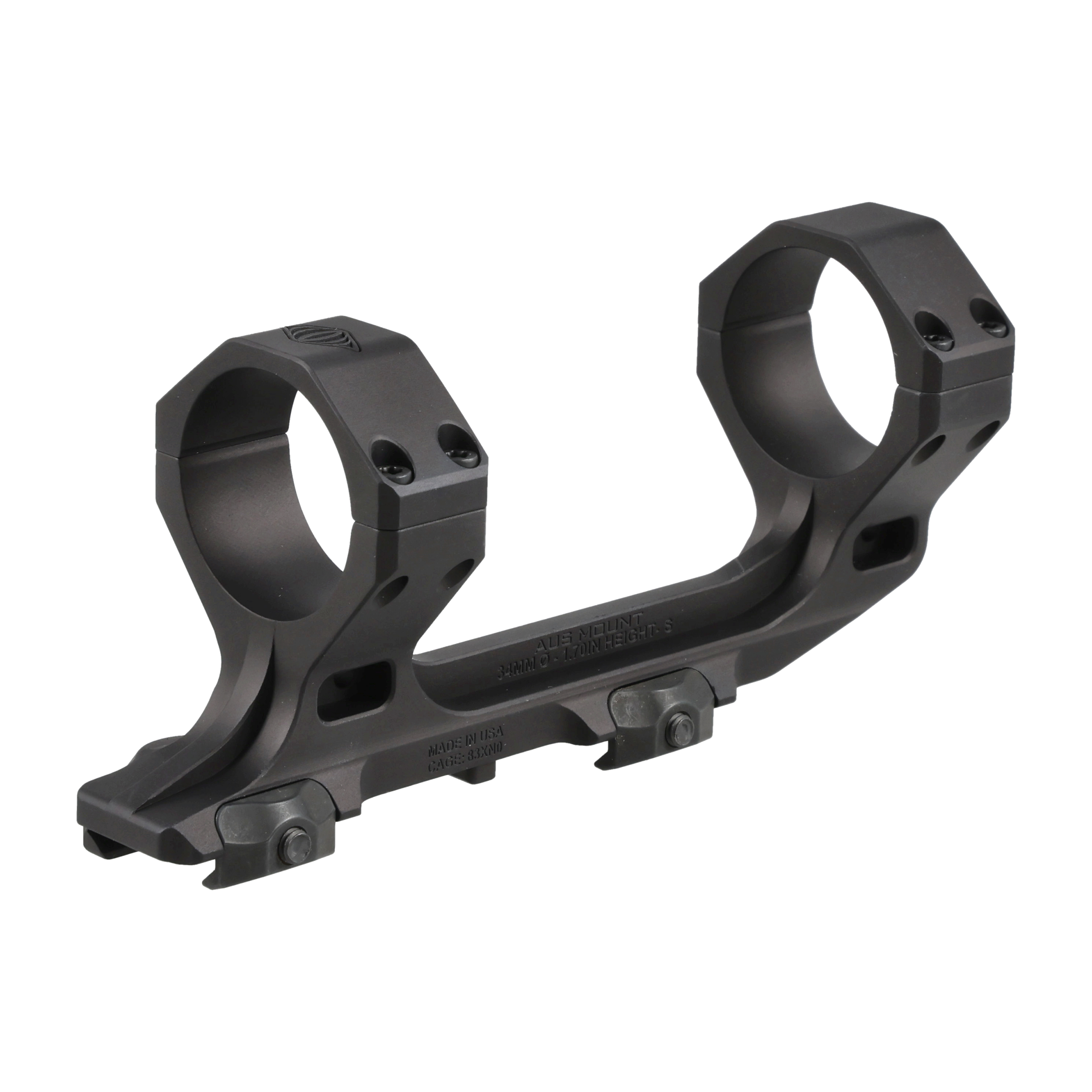 Montaż do lunety jednoczęściowy Reptilia AUS Mount 1,7" 34 mm czarny 100-240