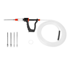 Nastrzykiwarka półautomatyczna Browin z zestawem igieł i wężykiem