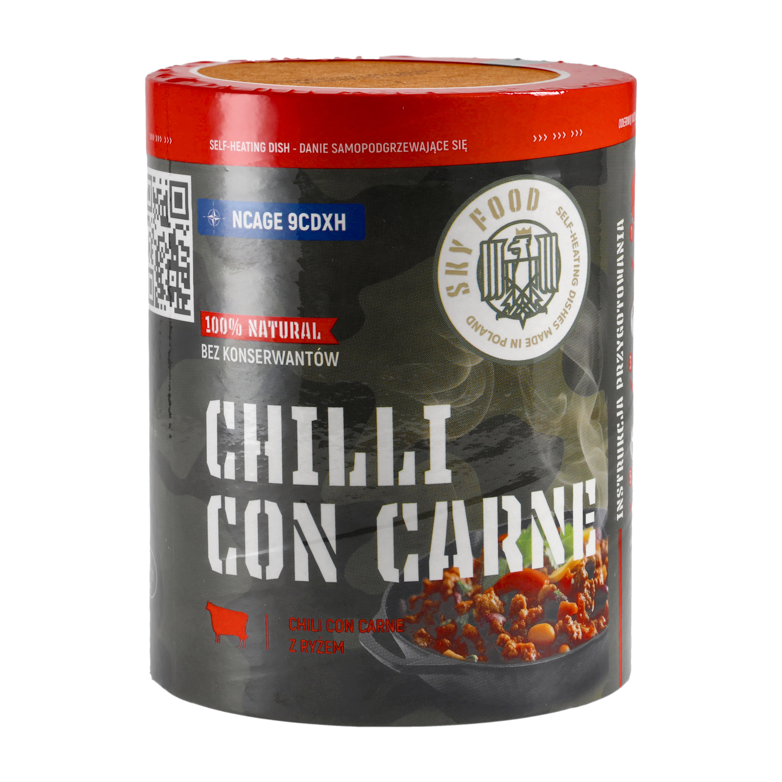 Danie samopodgrzewające SKYFOOD Chilli Con Carne z ryżem 400 g