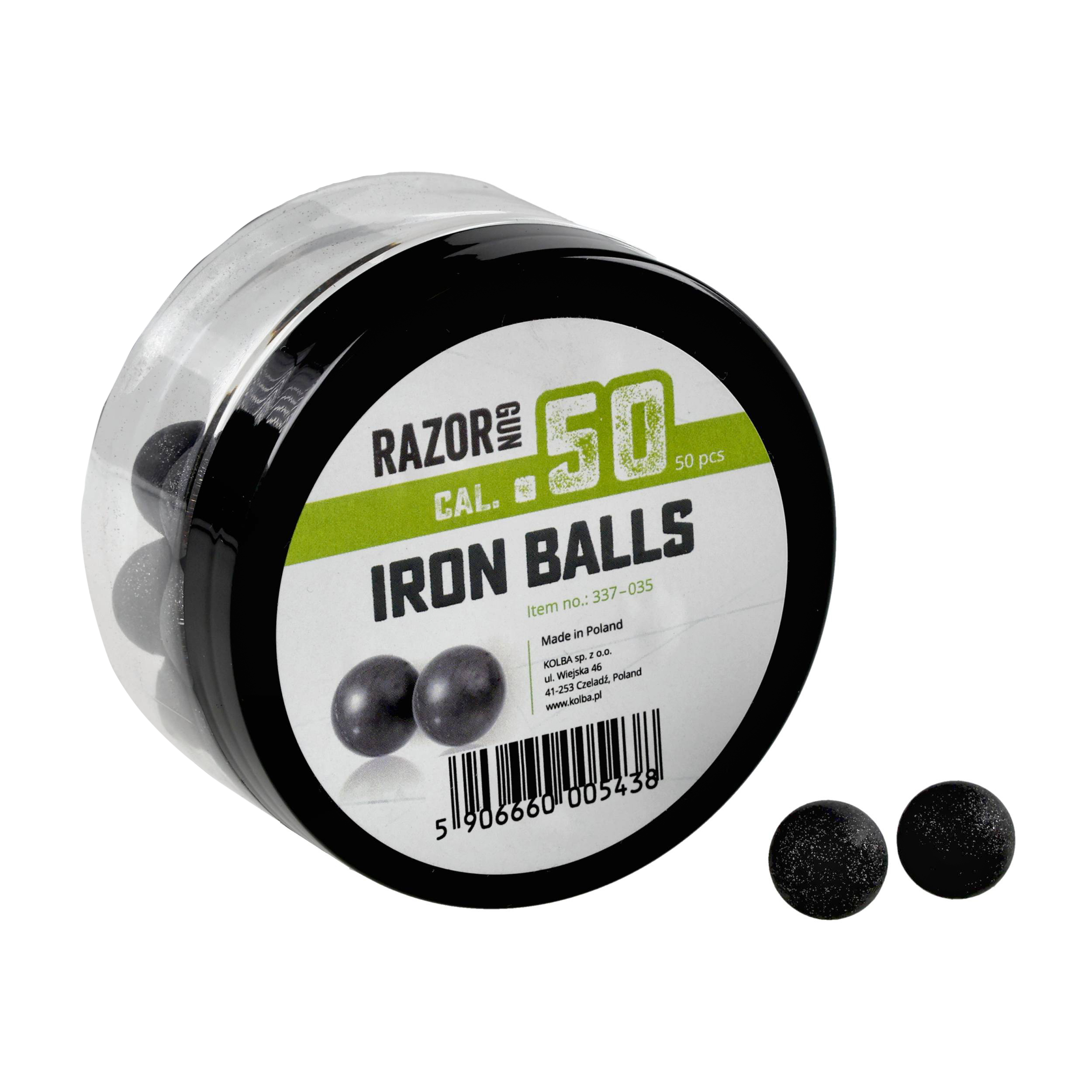 Kule metalowo-gumowe RGun 50 kal. .50 / 50 szt. do Umarex HDR50