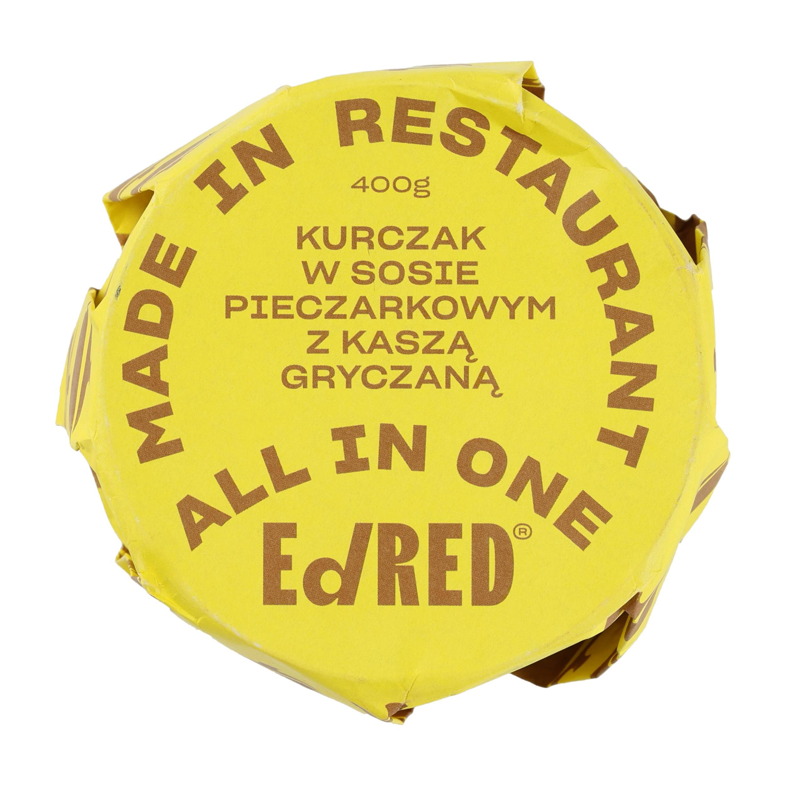 Konserwa Ed Red All in One Kurczak w sosie pieczarkowym z kaszą gryczaną 400 g