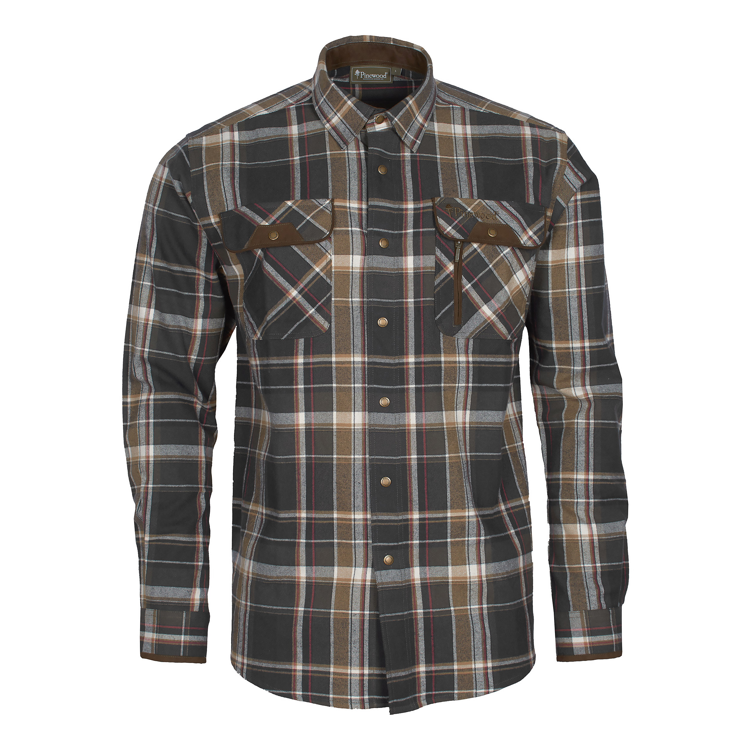 Koszula męska Pinewood Prestwick Exclusive ciemnozielono/czarna