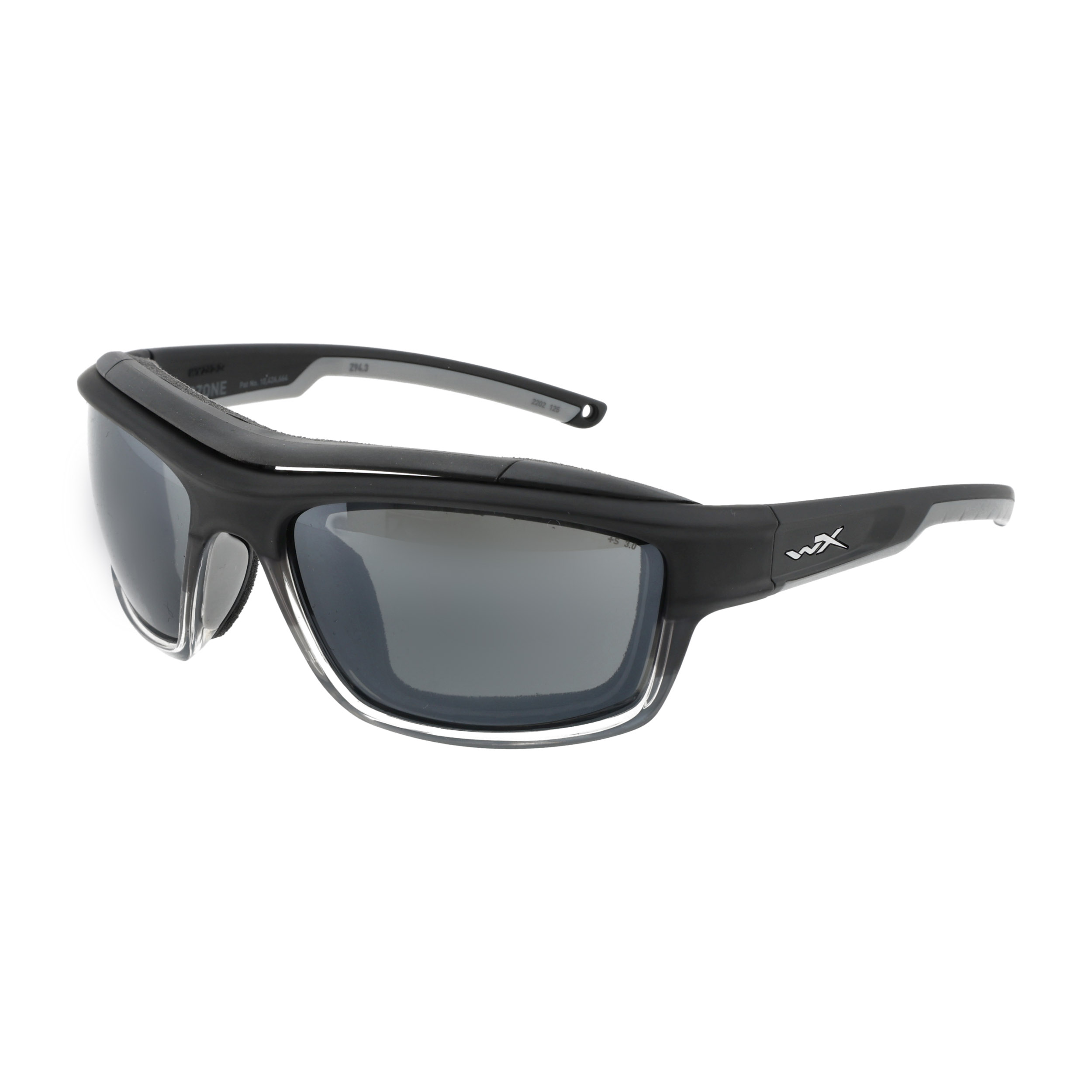 Okulary taktyczne Wiley X Ozone CCOZN06 grey silver flash, szare oprawki