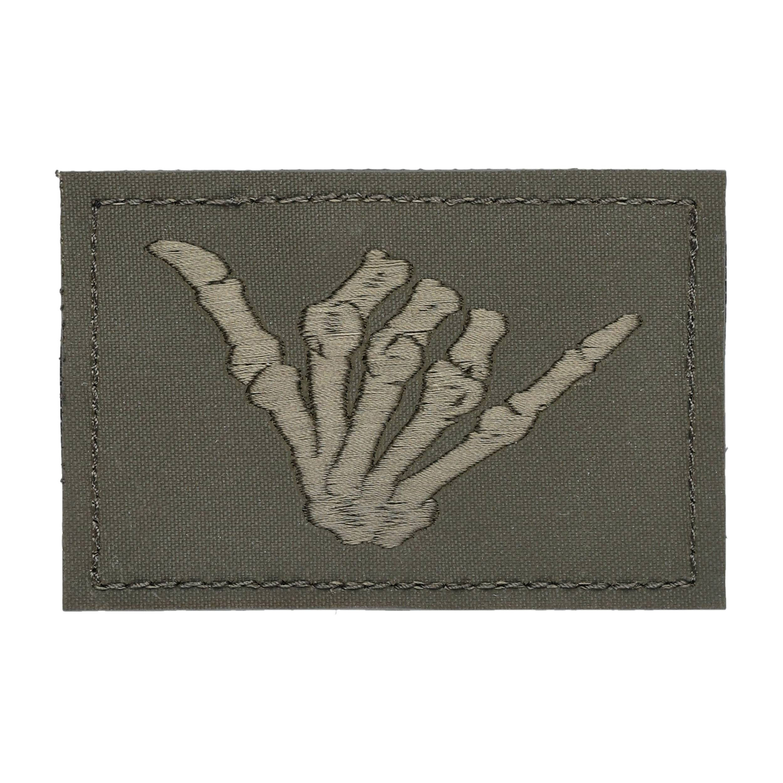 Naszywka GTG Skeleton Shaka Ranger Green