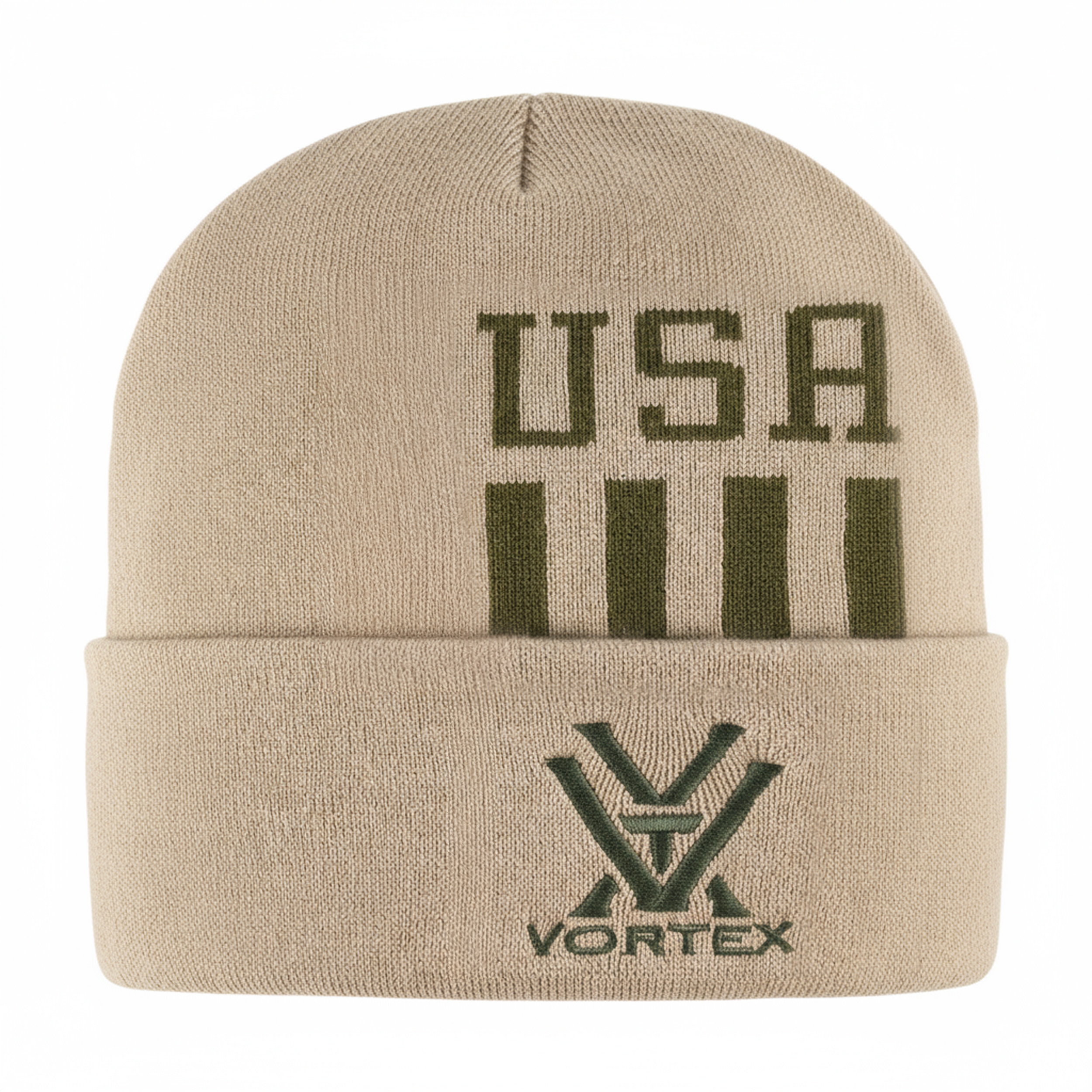 Czapka unisex Vortex USA Knit oliwkowa