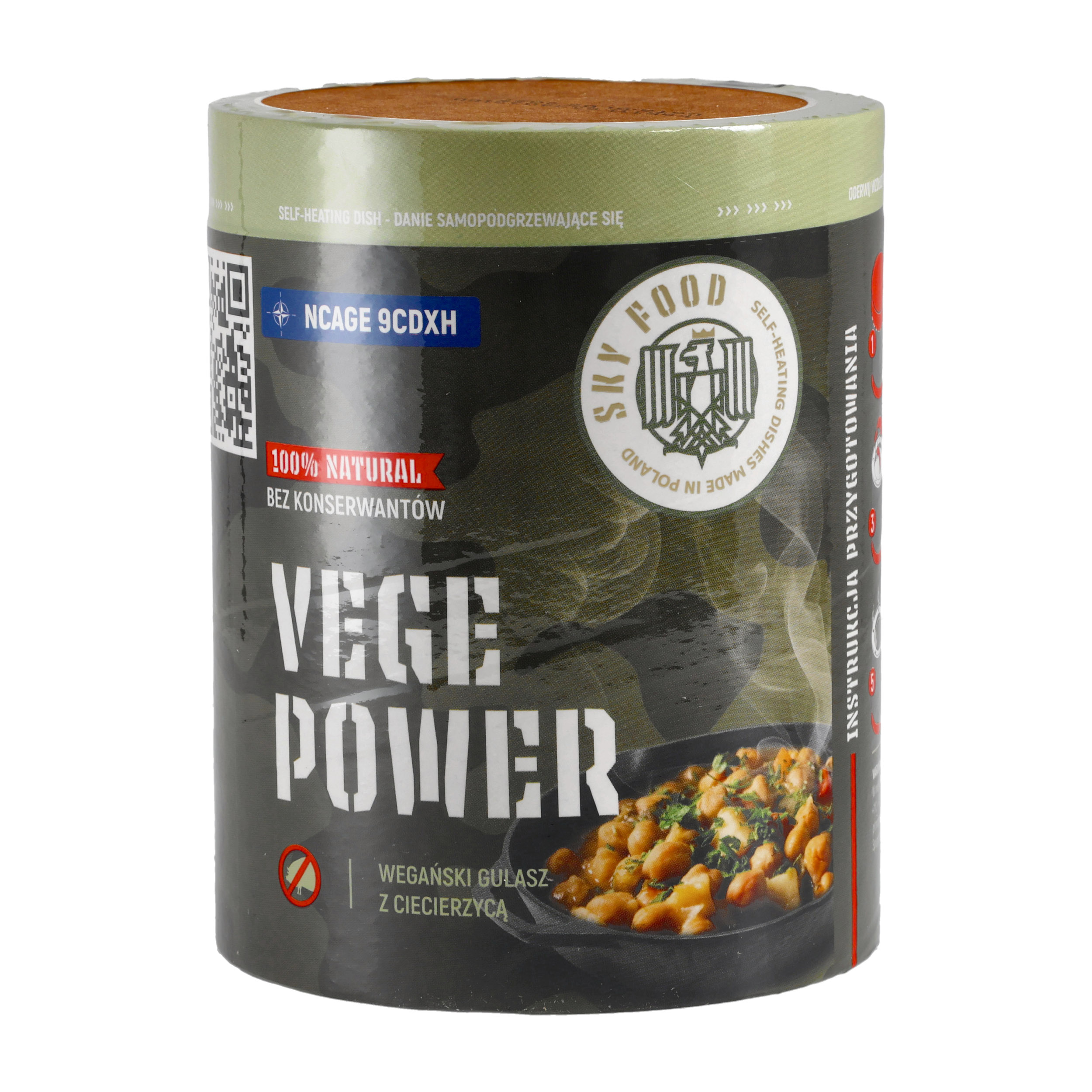 Danie samopodgrzewające SKYFOOD Wegański gulasz z ciecierzycy 400 g