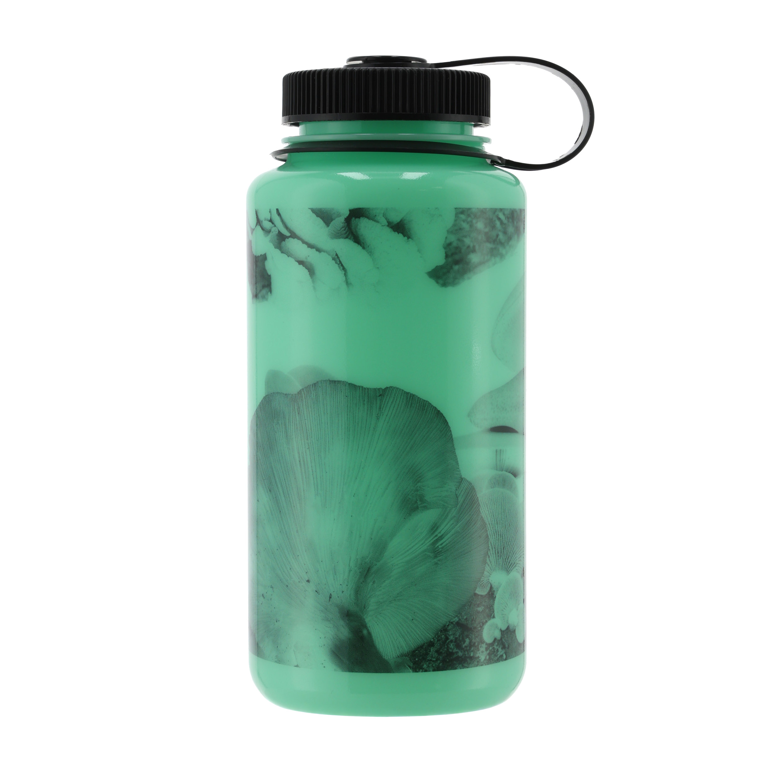 Butelka Nalgene Wide Mouth Glow 1 l - black mushrooms