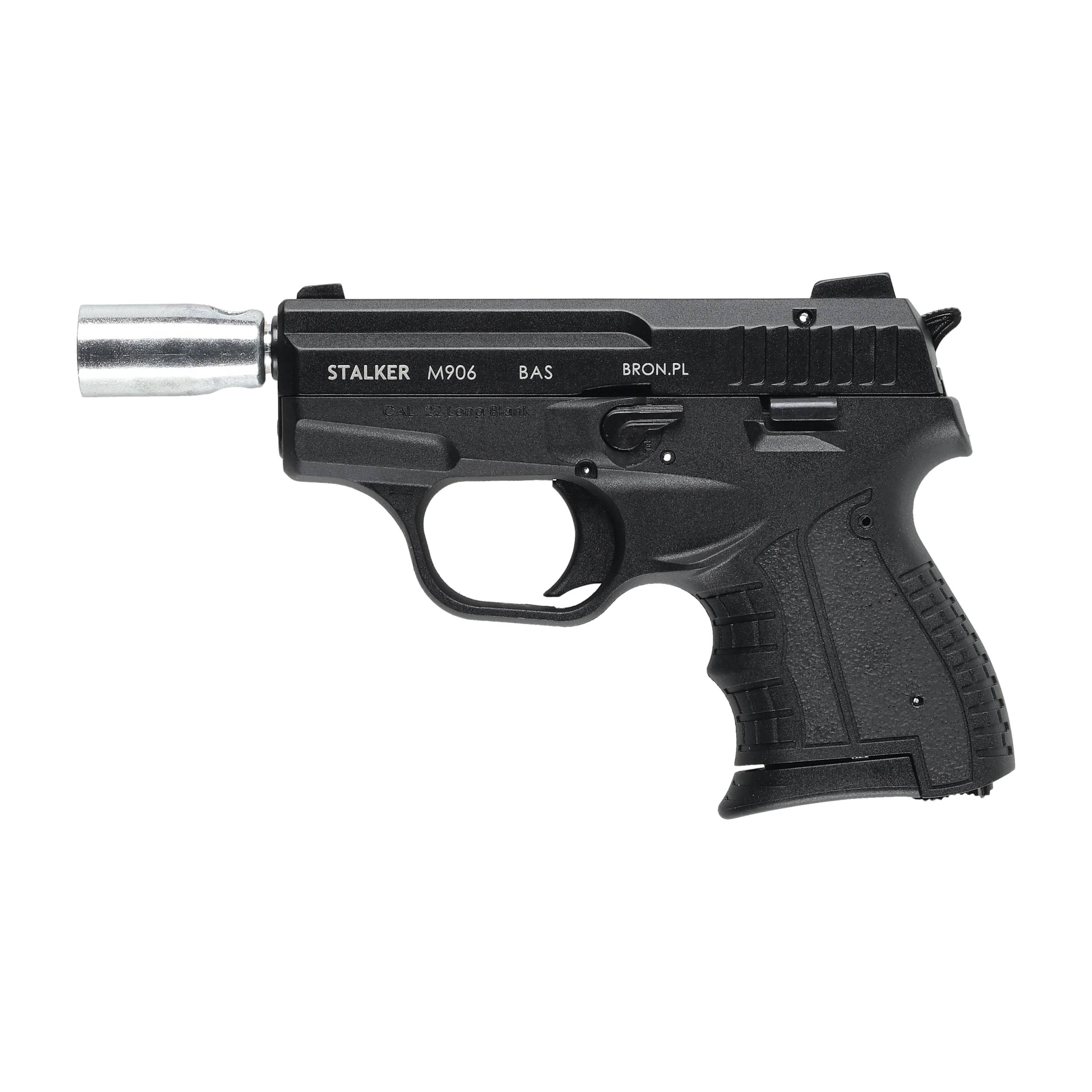 Pistolet hukowy alarmowo sygnałowy STALKER M906 BAS .22 Long Blank czarny