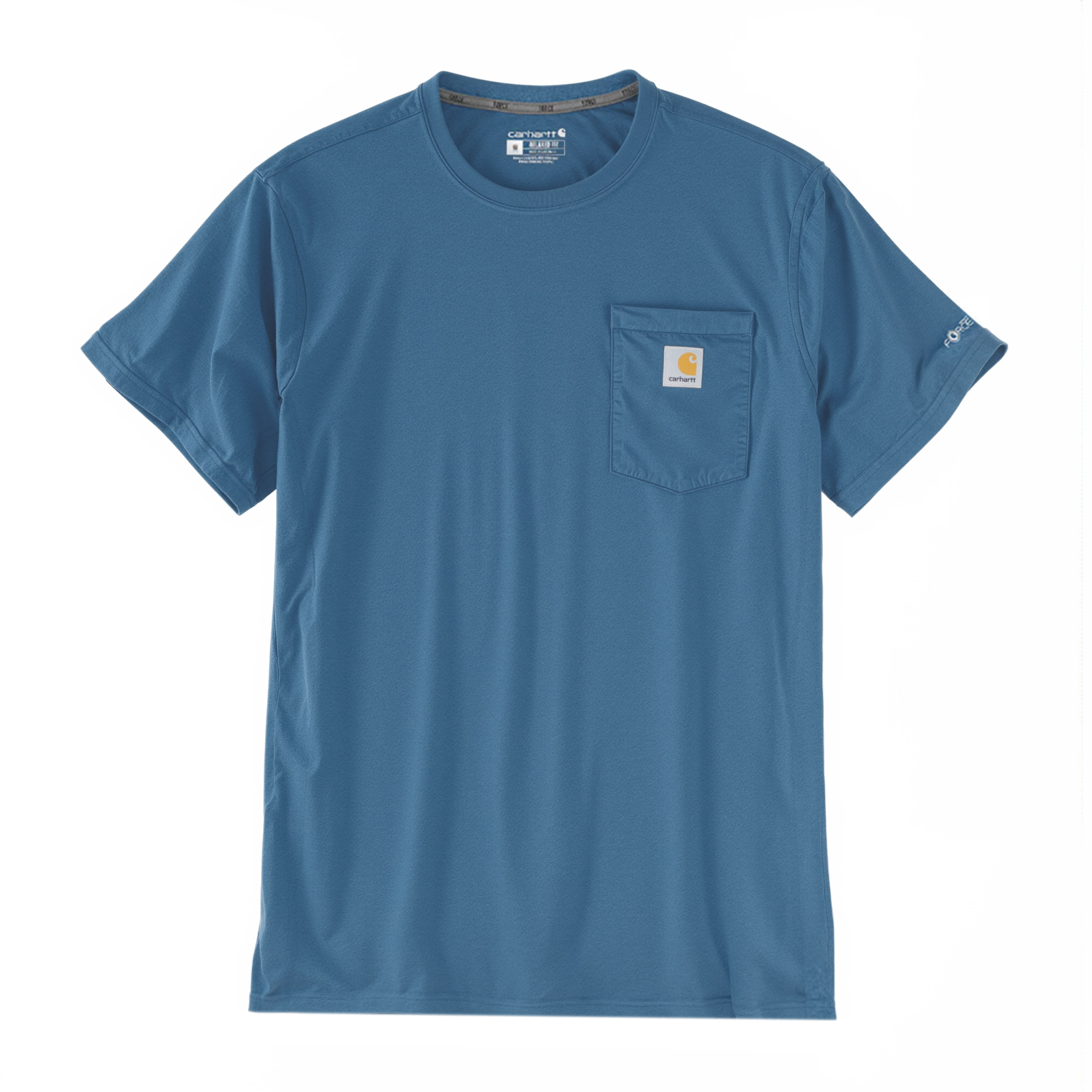 Koszulka Carhartt Force Midweight S/S Pocket - dark horizon blue