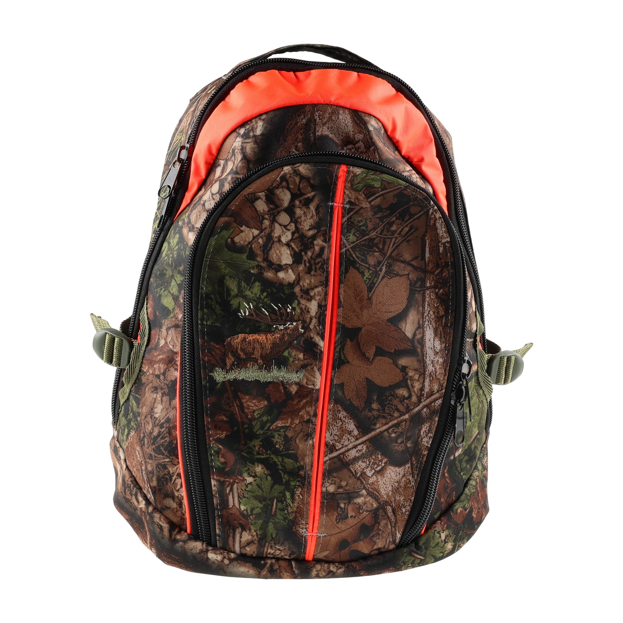 Plecak myśliwski Forsport SMART2KAM kamuflaż/ pomarańczowy