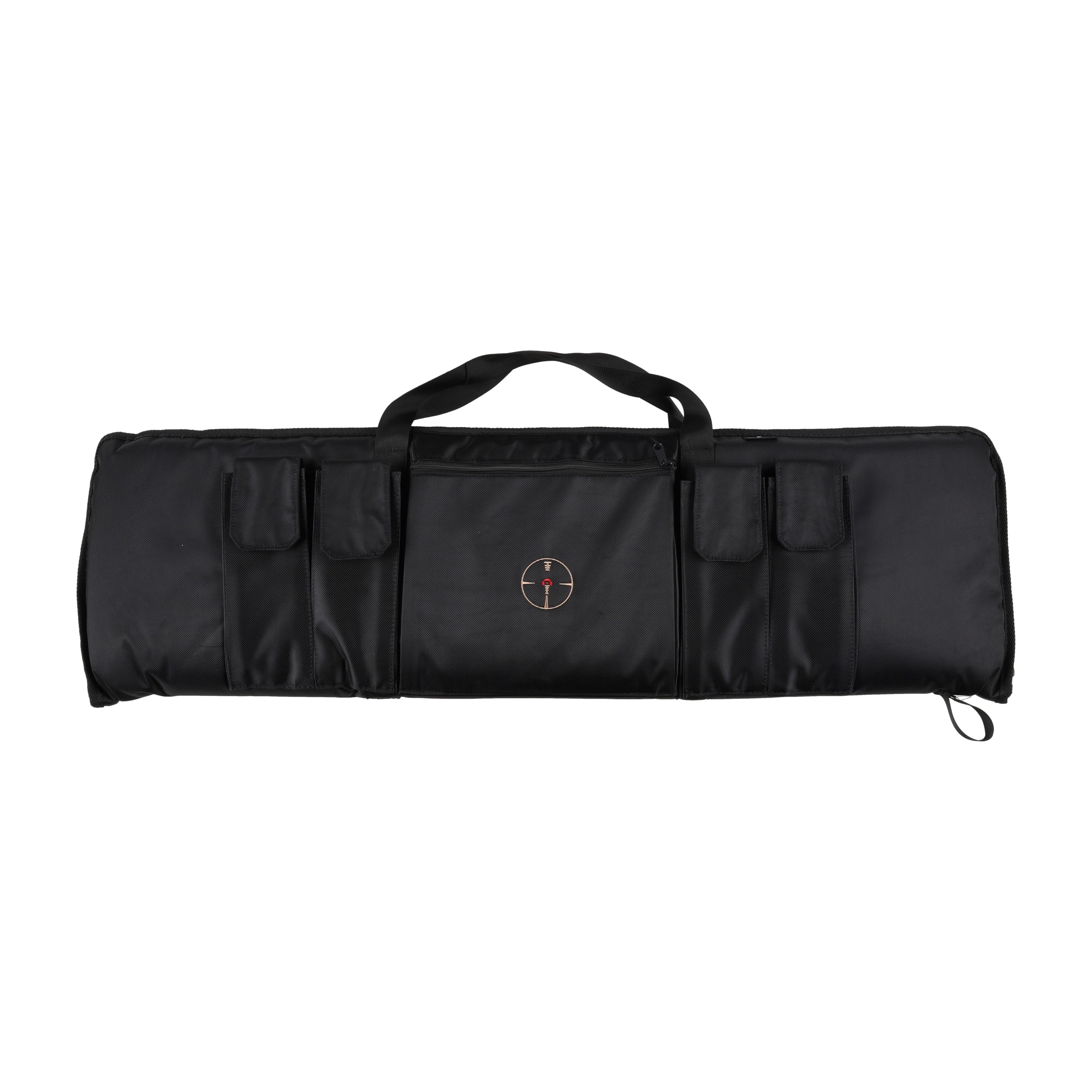 Pokrowiec Forsport AR Tactical Strong na dwie jednostki broni 107 cm - czarny, haft celownik VX