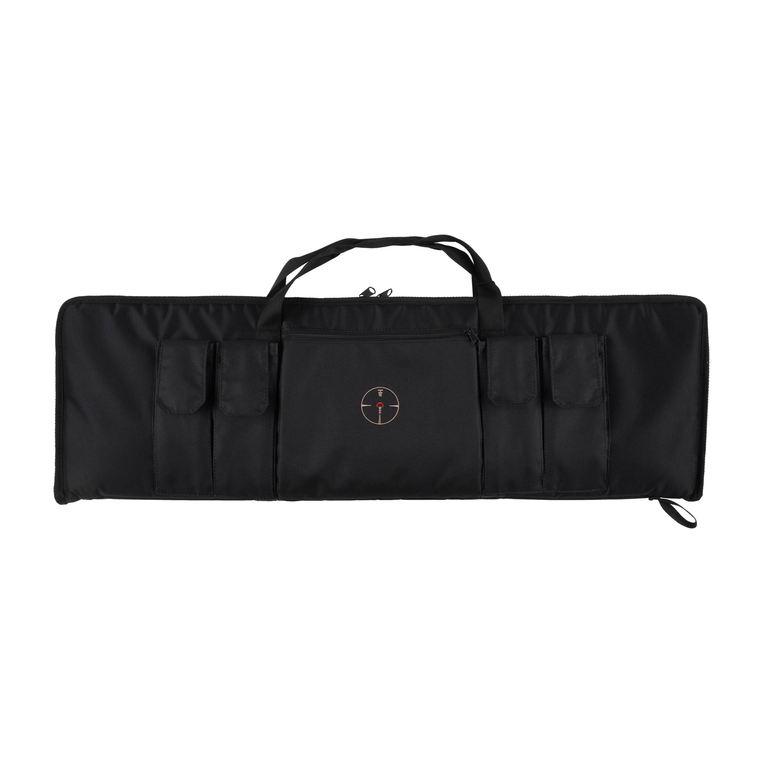 Pokrowiec Forsport AR Tactical na dwie jednostki broni 107 cm - czarny, haft celownik VX