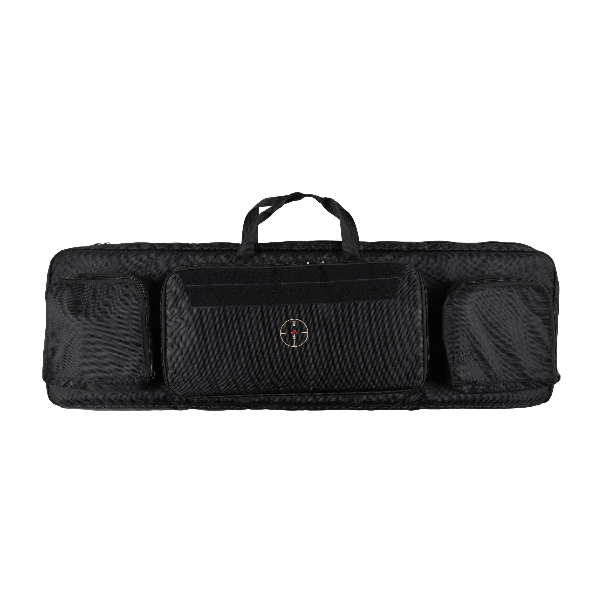 Pokrowiec na broń Forsport Tactical na dwie jednostki broni 115 cm - czarny, haft celownik VX